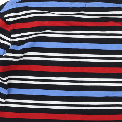 Topman Womens Multicoloured Striped Cotton Pullover Sweatshirt Size S Pullover
