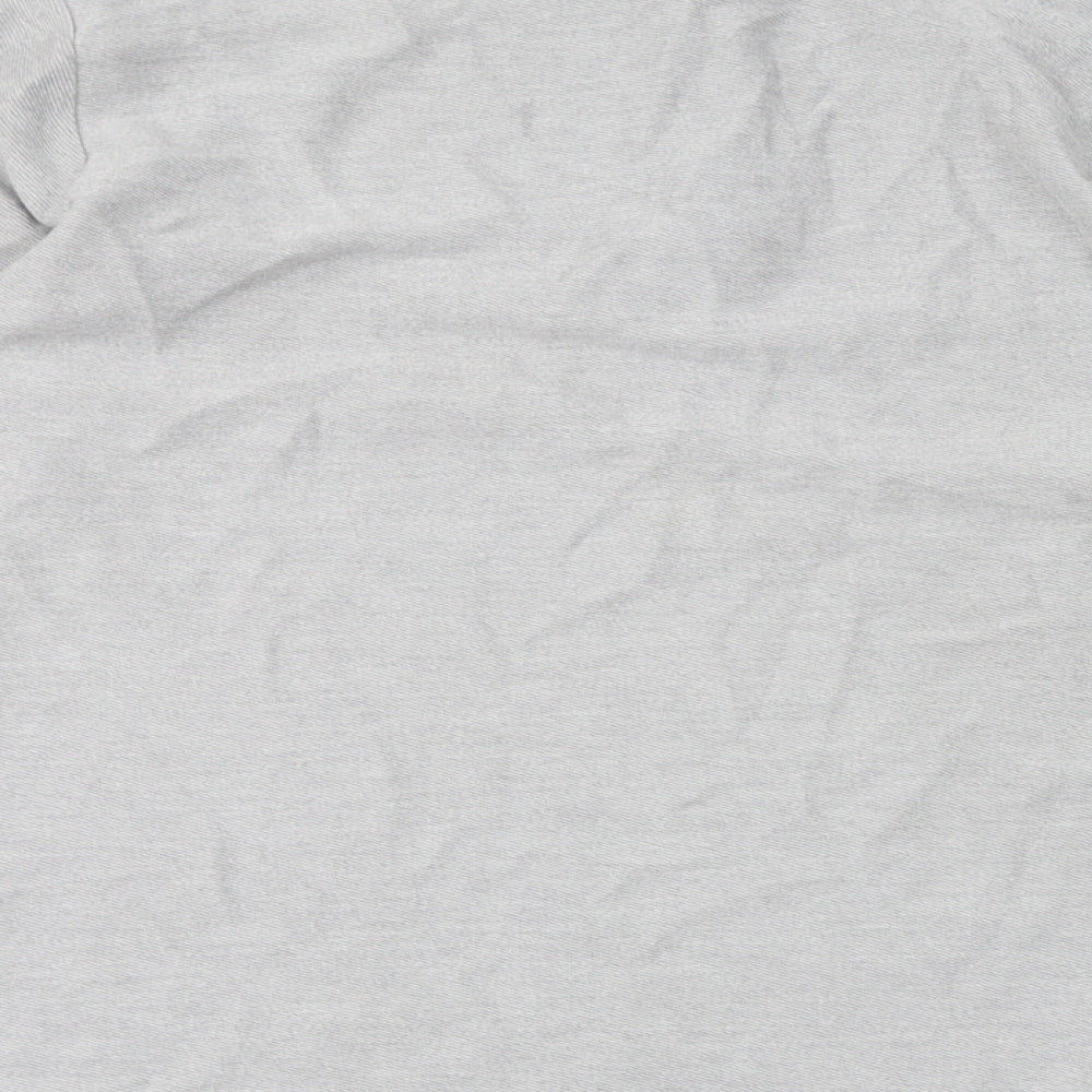 Topman Mens Grey Cotton Henley Sweatshirt Size S