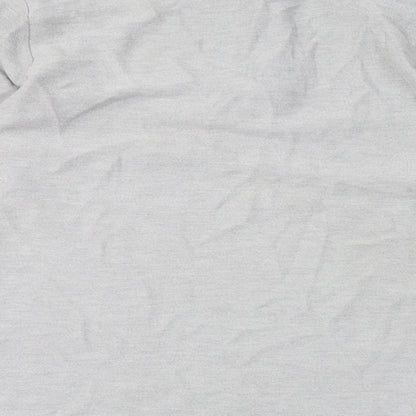 Topman Mens Grey Cotton Henley Sweatshirt Size S