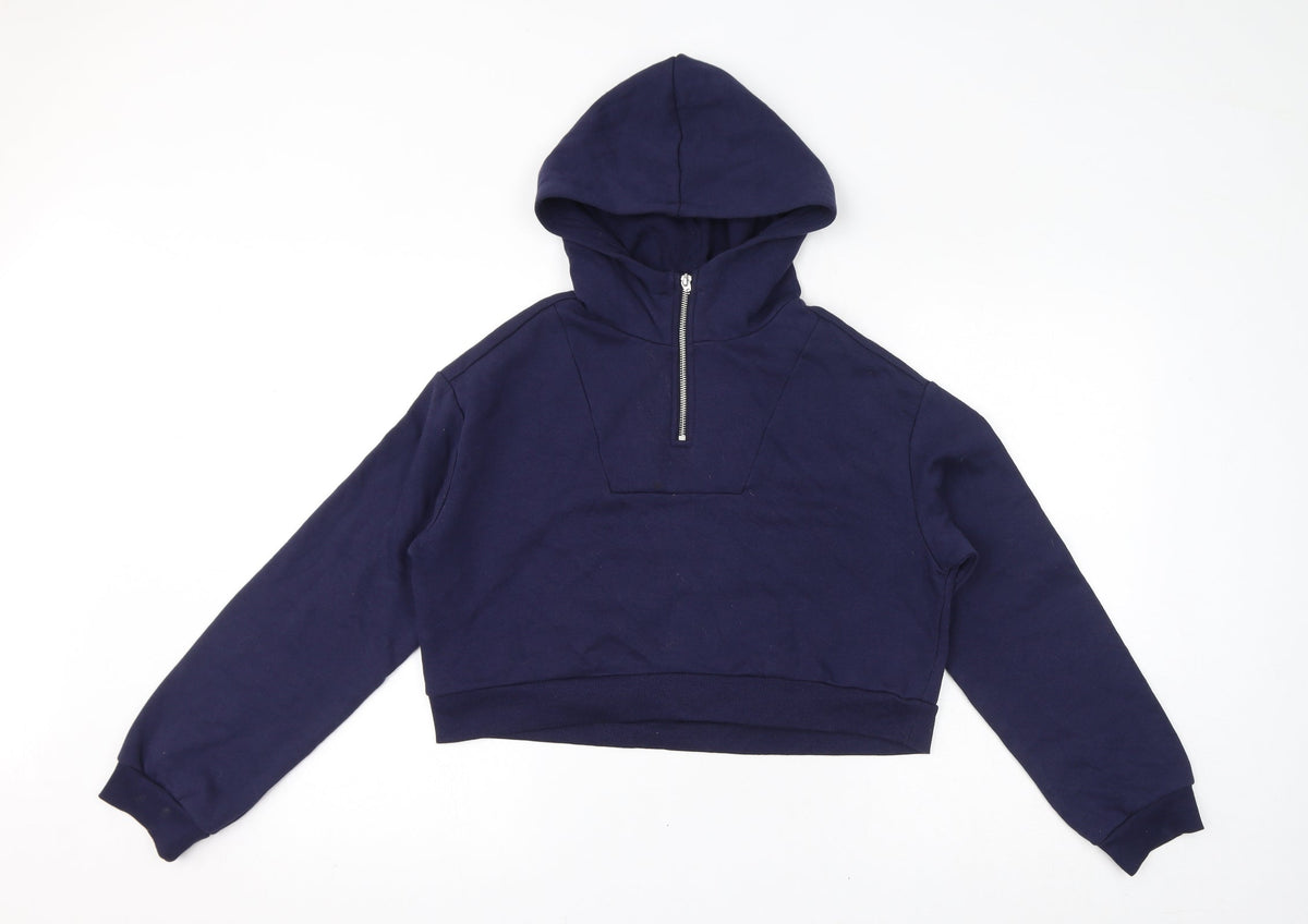 Womens UK Size S Divided by H&M Blue Pullover Hoodie