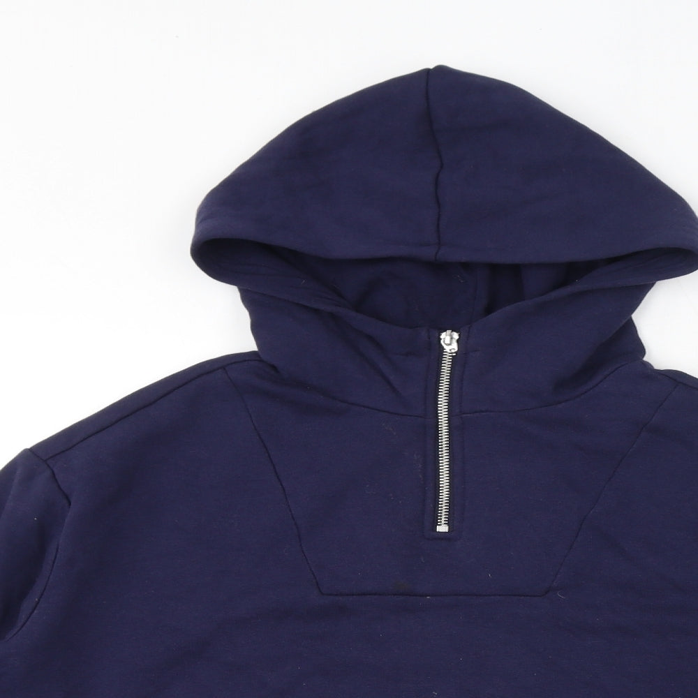 Womens UK Size S Divided by H&M Blue Pullover Hoodie