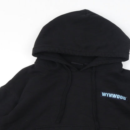 WYNWOOD Womens Black Polyester Pullover Hoodie Size XS Pullover - Logo