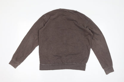 PRETTYLITTLETHING Womens Brown Polyester Pullover Sweatshirt Size S Pullover - Brooklyn University