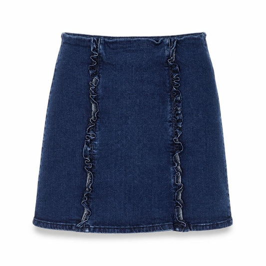 Womens UK Size 10 Oasis A-Line Denim Skirt