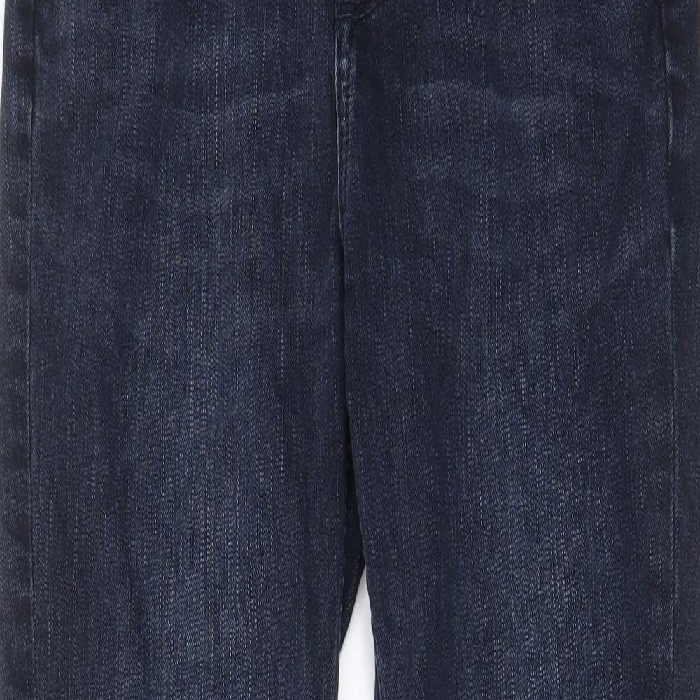 River Island Womens Blue Cotton Skinny Jeans Size 8 L26 in Regular Zip - Pockets