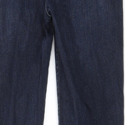River Island Womens Blue Cotton Skinny Jeans Size 8 L26 in Regular Zip - Pockets