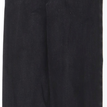 Denim & Co. Womens Grey Cotton Skinny Jeans Size 8 L27 in Regular Zip - Pockets