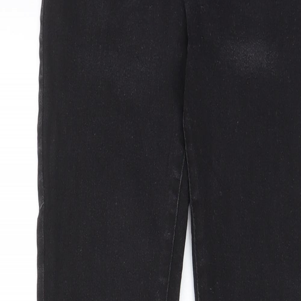 Denim & Co. Womens Grey Cotton Skinny Jeans Size 8 L28 in Regular Zip - Pockets