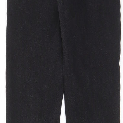 Denim & Co. Womens Grey Cotton Skinny Jeans Size 8 L28 in Regular Zip - Pockets