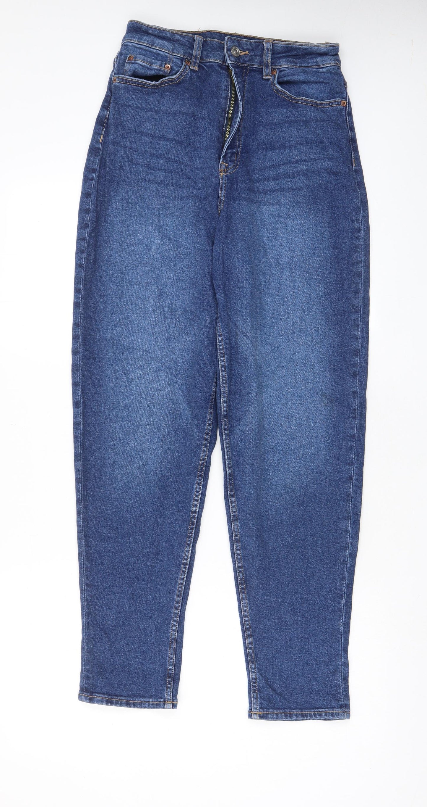 Womens UK Size 10 H&M Regular Fit Tapered Blue Jeans