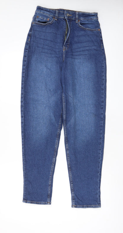 Womens UK Size 10 H&M Regular Fit Tapered Blue Jeans