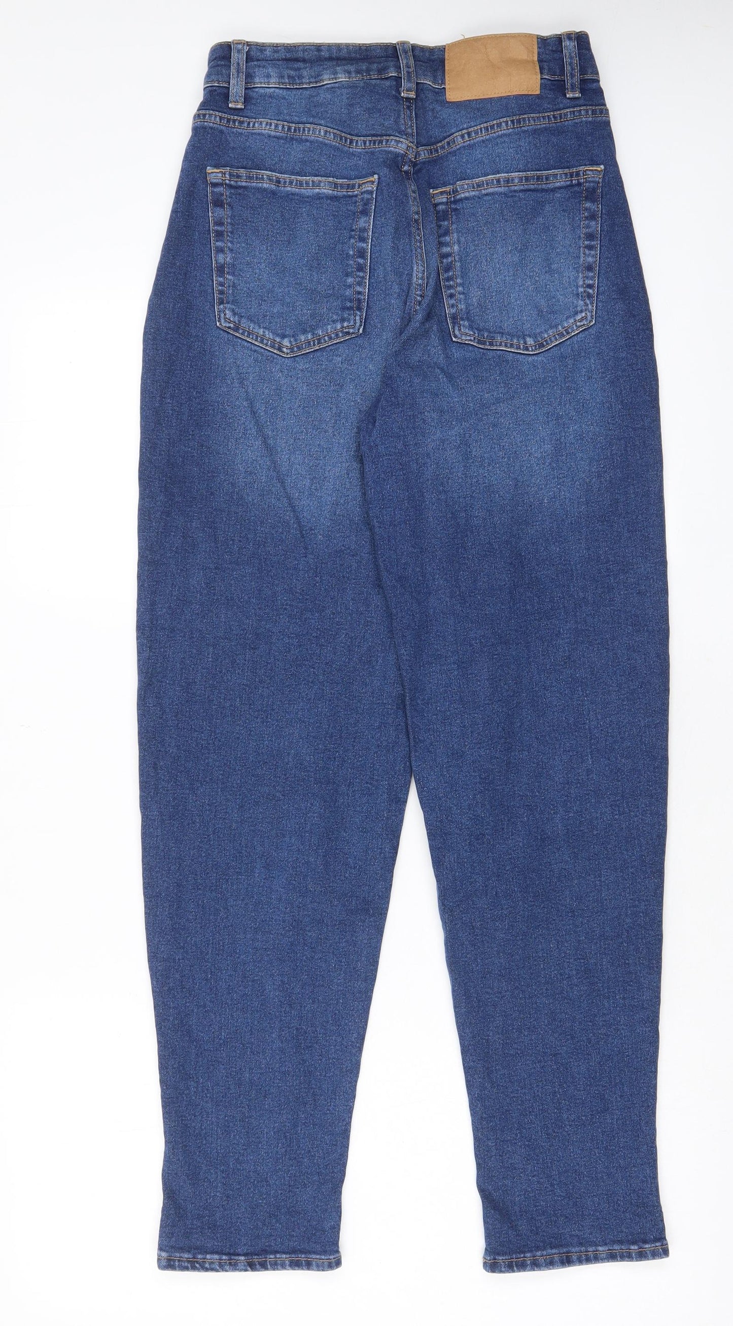 Womens UK Size 10 H&M Regular Fit Tapered Blue Jeans