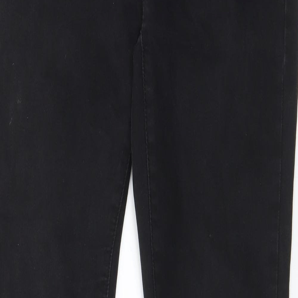 Denim & Co. Womens Black Cotton Skinny Jeans Size 10 L30 in Regular Zip - Pockets
