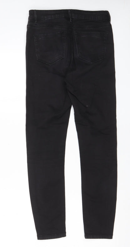 ASOS Womens Black Cotton Skinny Jeans Size 28 in L32 in Regular Zip - Pockets