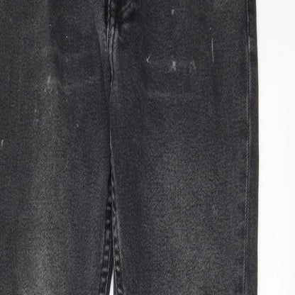 Zara Mens Grey Cotton Skinny Jeans Size 30 in L29 in Regular Zip - Pockets