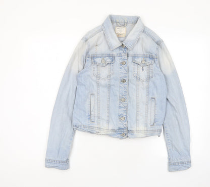 Womens UK Size M Stradivarius Blue Jacket