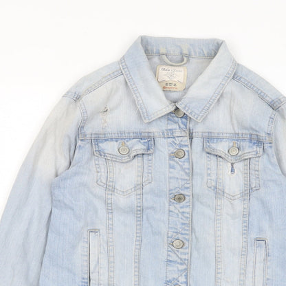 Womens UK Size M Stradivarius Blue Jacket