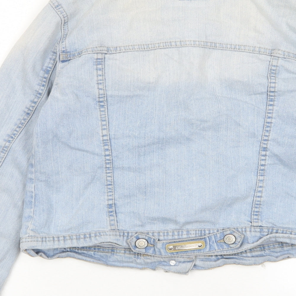 Womens UK Size M Stradivarius Blue Jacket
