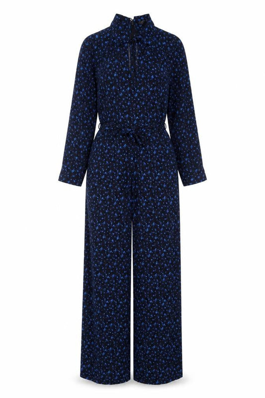 Womens UK Size 8 Marks and Spencer One-Piece Blue Jumpsuit
