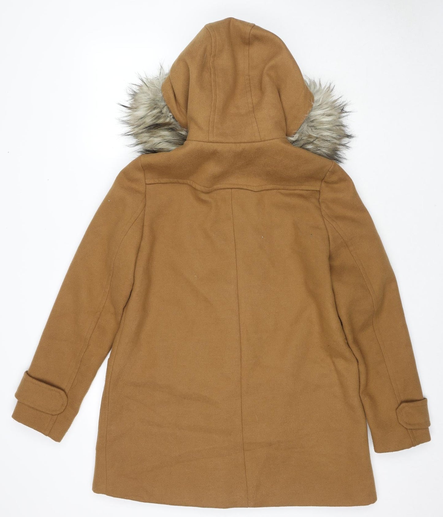 Womens UK Size S Zara Brown Pea Coat