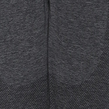 H&M Womens Grey Striped Cotton Compression Leggings Size M L25 in Regular Pullover