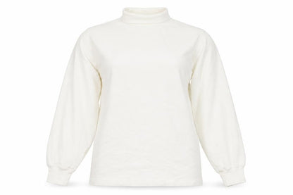 Union River Womens White Cotton Pullover Sweatshirt Size 14 Pullover - Size 14-16