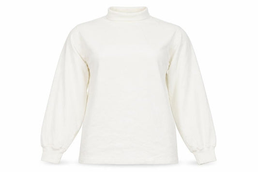 Union River Womens White Cotton Pullover Sweatshirt Size 14 Pullover - Size 14-16
