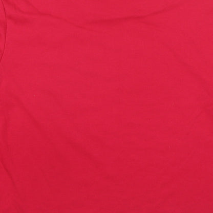 Womens UK Size 16 Poppy Red Jersey T-Shirt