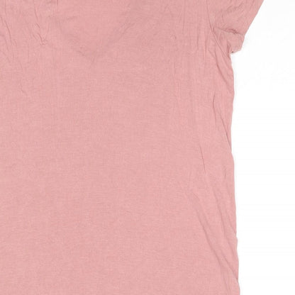 Womens UK Size L CULTURE Pink Basic T-Shirt