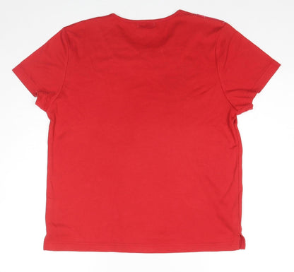 Womens UK Size M Fay Louise Red Basic Blouse