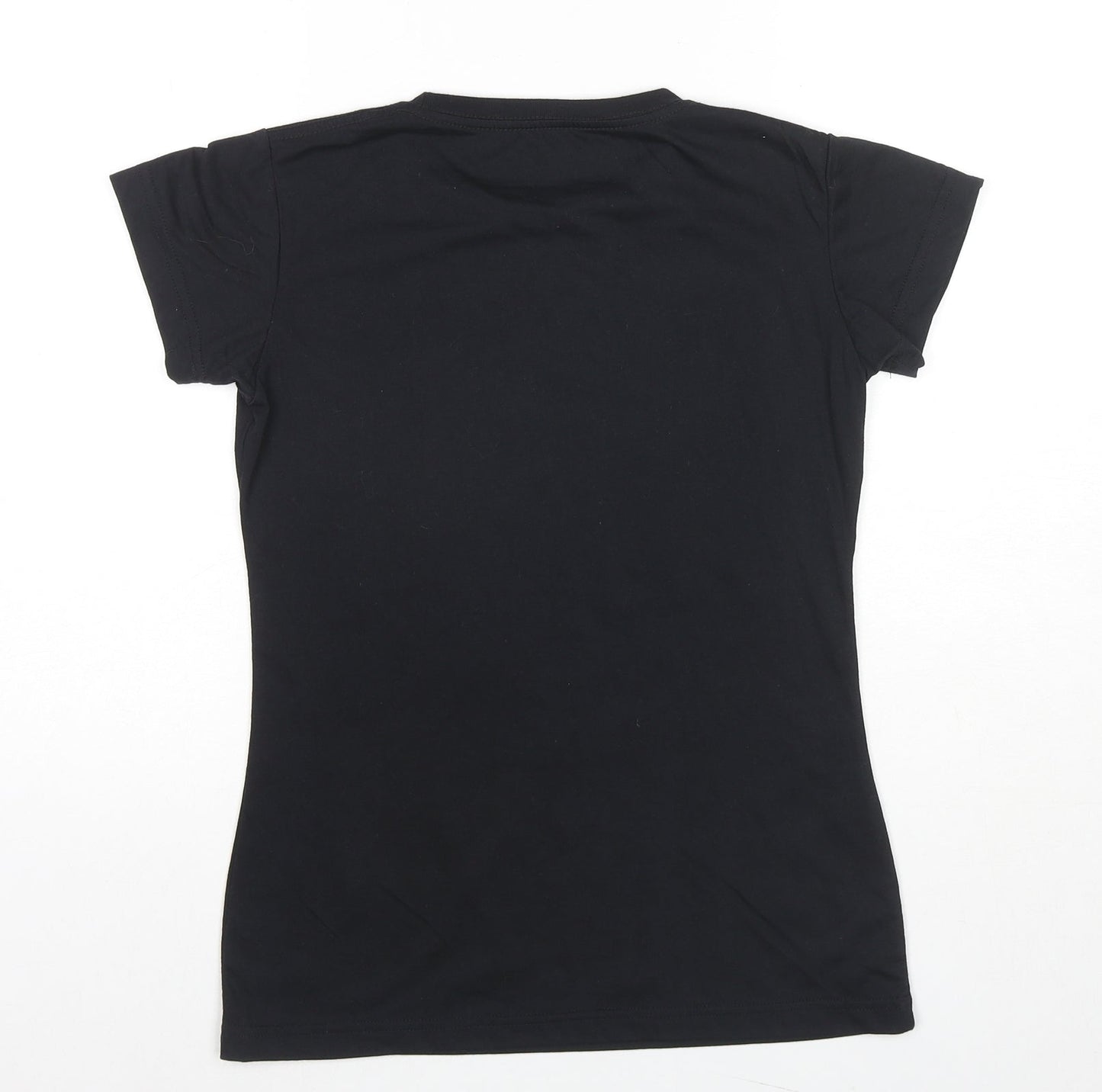 Islands Womens Black Cotton Basic T-Shirt Size S Round Neck - Boracay Thing Look Better Underwater