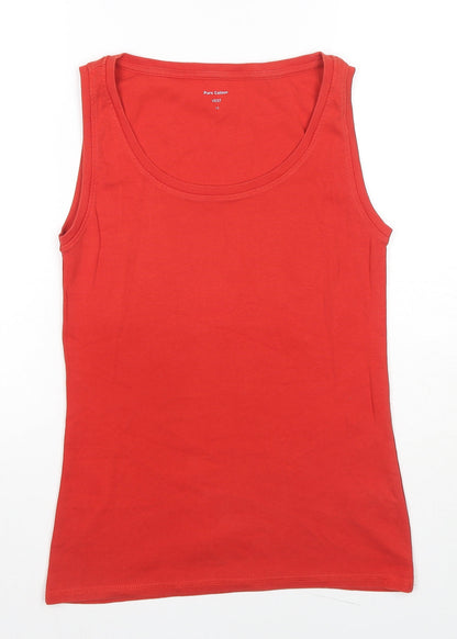 Womens UK Size 12 Marks and Spencer Red Basic Tank