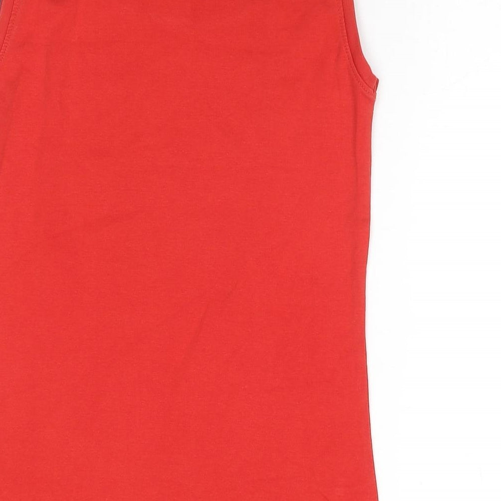 Womens UK Size 12 Marks and Spencer Red Basic Tank