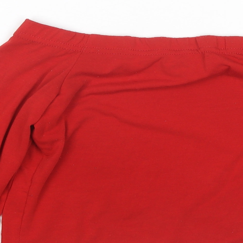 Womens UK Size 10 New Look Red Basic Blouse