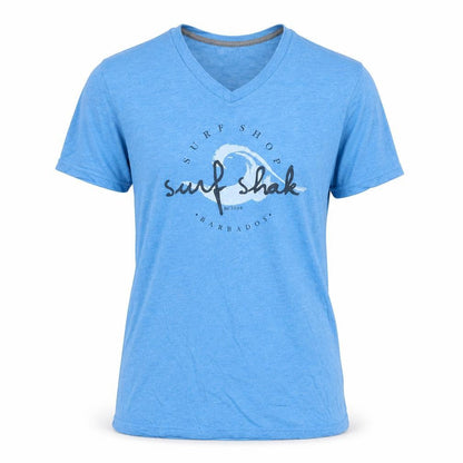 Foxin Womens Blue Cotton Basic T-Shirt Size S V-Neck - Surf Shak