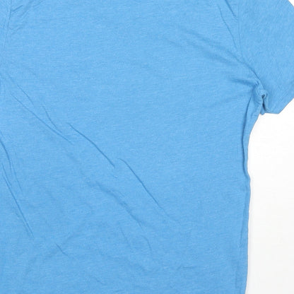 Foxin Womens Blue Cotton Basic T-Shirt Size S V-Neck - Surf Shak