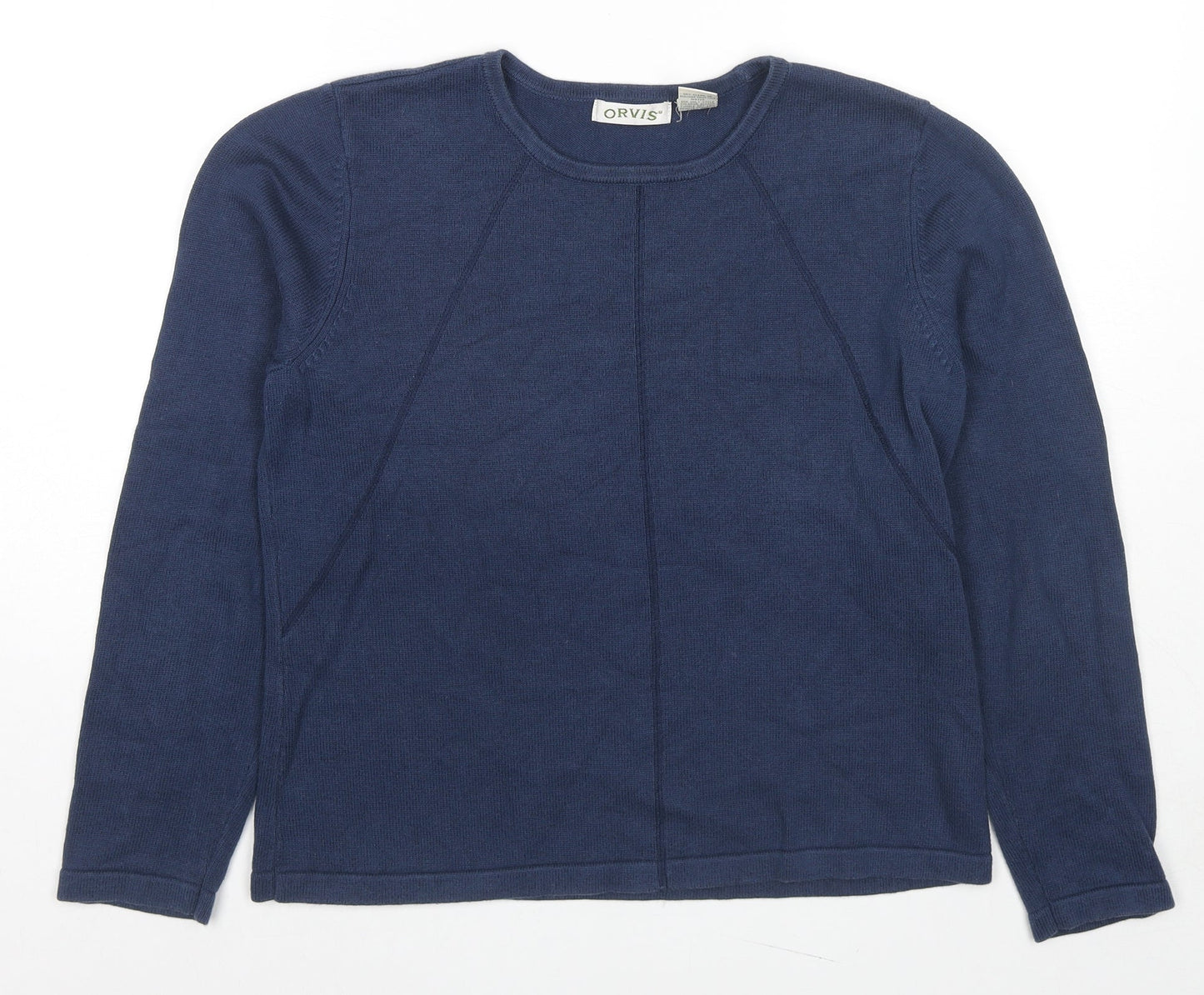 Womens UK Size S Orvis Blue Pullover Jumper