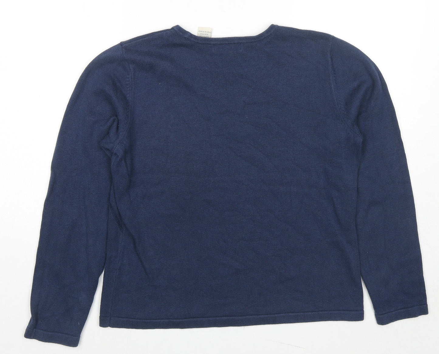 Womens UK Size S Orvis Blue Pullover Jumper