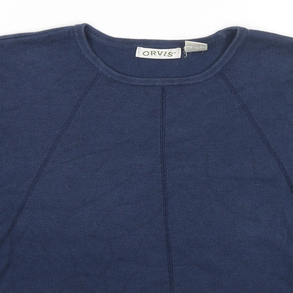 Womens UK Size S Orvis Blue Pullover Jumper