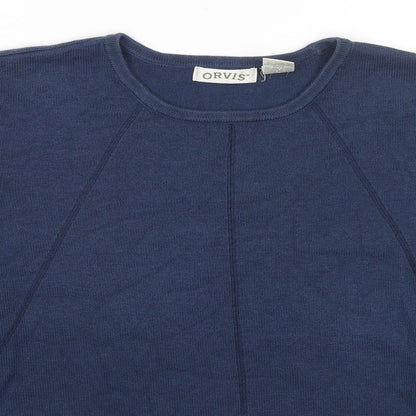 Womens UK Size S Orvis Blue Pullover Jumper