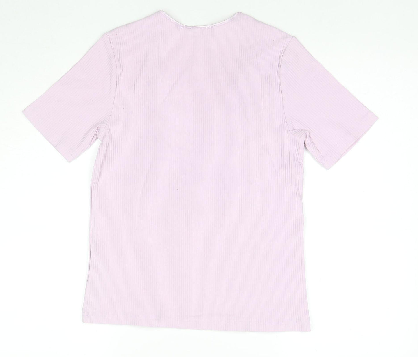Womens UK Size 14 Marks and Spencer Purple Jersey T-Shirt