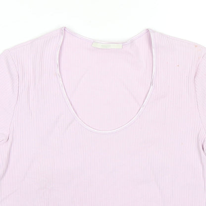 Womens UK Size 14 Marks and Spencer Purple Jersey T-Shirt