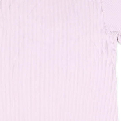 Womens UK Size 14 Marks and Spencer Purple Jersey T-Shirt