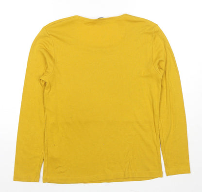 Womens UK Size 14 Emreco Yellow Pullover Jumper