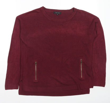 Womens UK Size 14 New Look Red Pullover Jumper