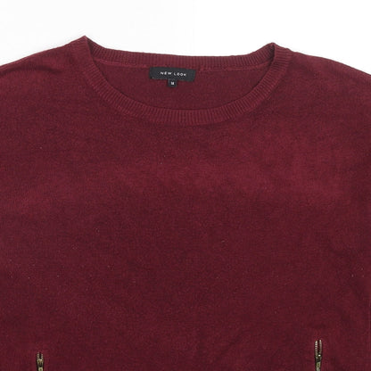 Womens UK Size 14 New Look Red Pullover Jumper