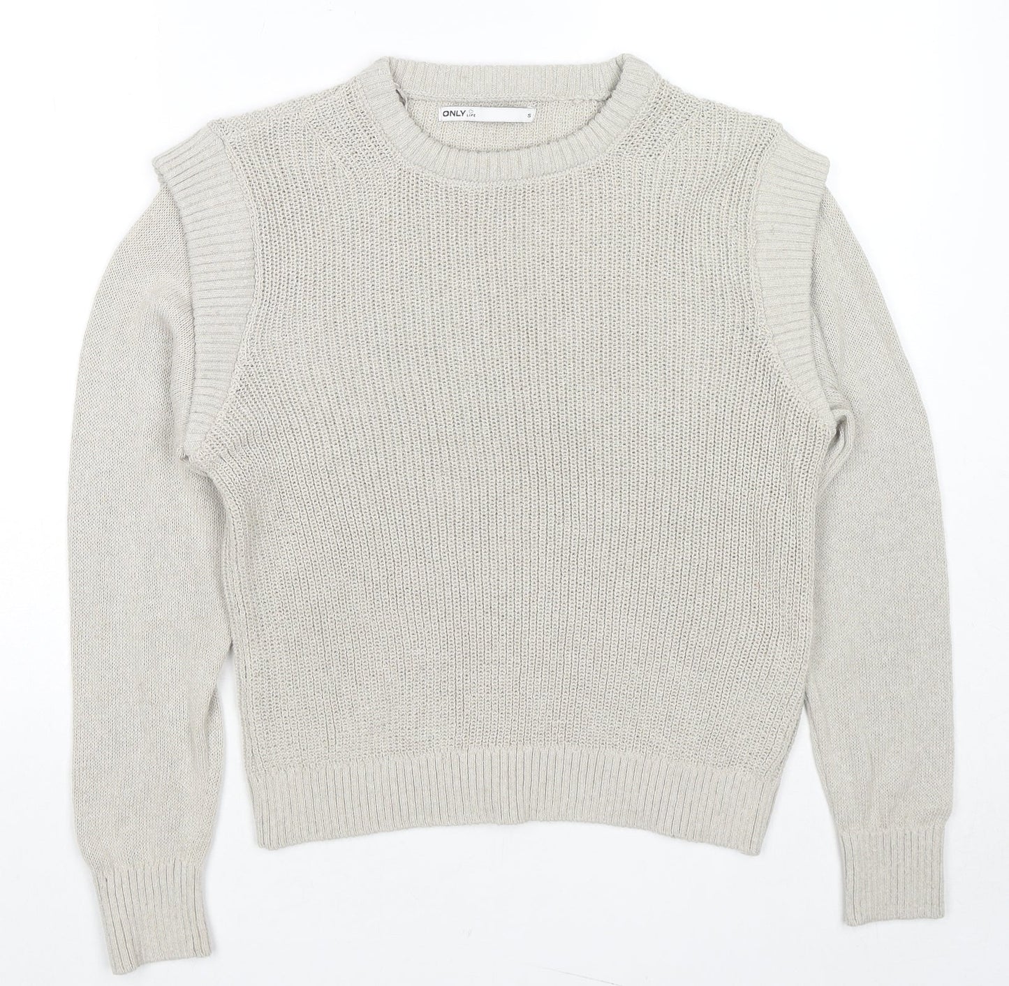 Womens UK Size S Only Beige Pullover Jumper