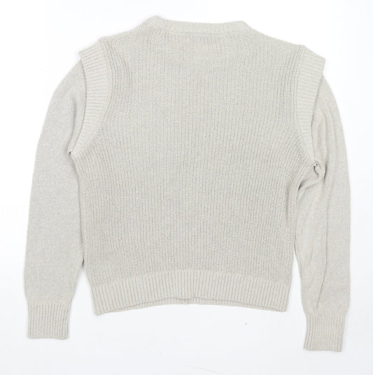 Womens UK Size S Only Beige Pullover Jumper