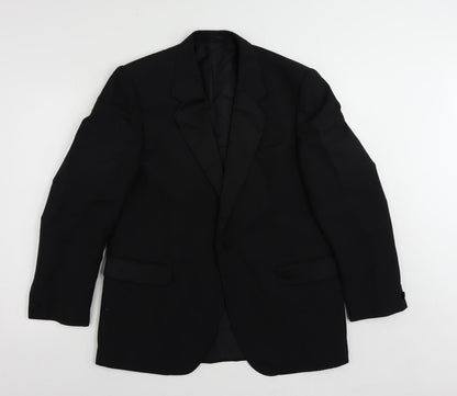 Mens UK Size 40 Varteks Regular Black Suit Tuxedo