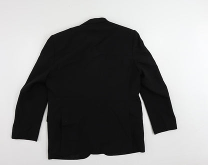 Mens UK Size 40 Varteks Regular Black Suit Tuxedo